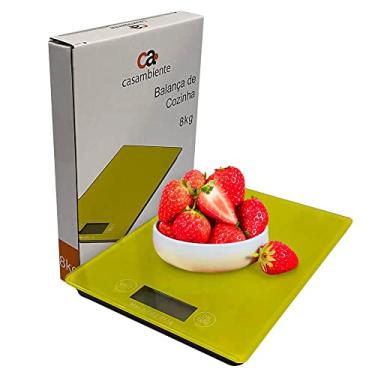Imagem de Balança De Cozinha Digital Até 8kg Amarela - Casambiente