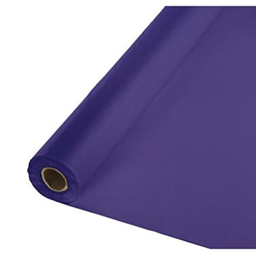 Imagem de Creative Converting Capa de mesa de plástico, 30 metros, roxo - 0