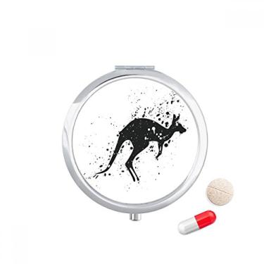 Imagem de Estojo de comprimidos com ilustração de coala da Austrália, caixa de armazenamento de medicamentos