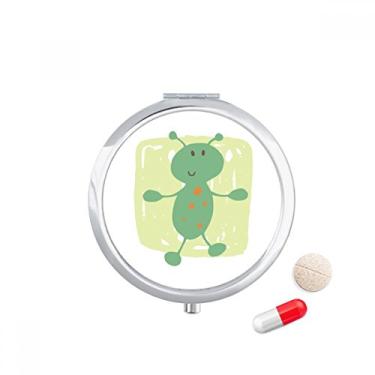 Imagem de Estojo de comprimidos alienígena com grafite Universo e alienígena, caixa de armazenamento de remédios