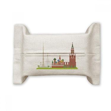 Imagem de Moscow Rússia Padrão Nacional de Papel Papel Papel Papel Lenço Saco de Algodão