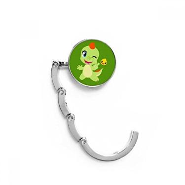 Imagem de Gancho de mesa Dinosaur Kingdom Love You com fecho decorativo e gancho dobrável