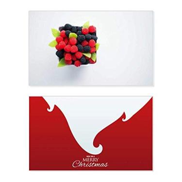 Imagem de Imagens de frutas vermelhas temperadas Foto Feriado Feliz Natal Cartão de parabéns Mensagem de Natal