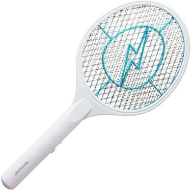 Imagem de Raquete Elétrica Mata Mosquito Regulável Bivolt C/ Fio USB