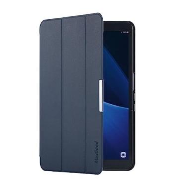 Imagem de Maxgood Capa Smart Case Compatível Samsung Galaxy Tab E 8.0'' SM-T375 T377-AZUL,Leve, PU de qualidade,Anti-impressões digitais,Resistente a arranhões…