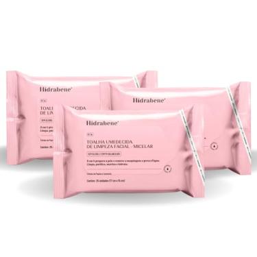 Imagem de KIT TOALHA UMEDECIDA DE LIMPEZA FACIAL HIDRABENE - 3 UNIDADES VEGANO