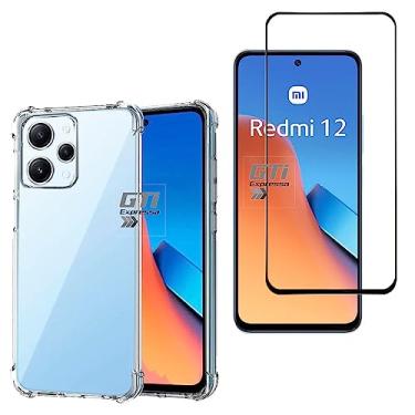 Imagem de Kit Capa Anti Impacto e Película De Vidro 3D 9D Para Xiaomi Redmi 12