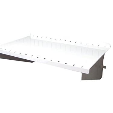 Imagem de Wall Control Conjunto de prateleira de pegboard de 23 cm ASM-SH-1609 W com profundidade de 22,86 cm para controle de parede apenas, branco