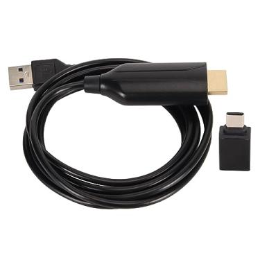 Imagem de Cabo Adaptador de Captura de Vídeo, Adaptador HDMI para USB para Tipo C, Gravação HD 1080P 60Hz para Jogos, Streaming, Ensino, Videoconferência para PC, TV, PS4, etc.