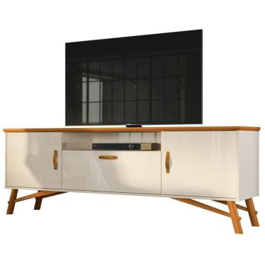 Imagem de Rack Felix para TV até 75 Polegadas 3 Portas EDN Cor Off White Cedro