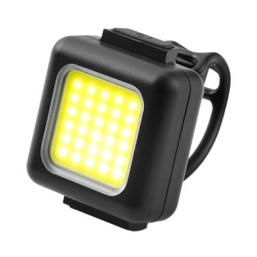 Imagem de kowaku Luz traseira do farol da bicicleta, luz dianteira recarregável da bicicleta, luz de advertência de segurança ajustável de 3 modos de luz para, Farol