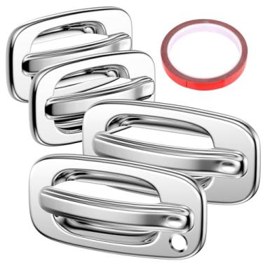 Imagem de Alças de reposição cromadas para Cadillac Escalade 02-06, Chevrolet Suburban, 02-06 Chevy Avalanche, 00-06 GMC Yukon, 00-06 Tahoe, 99-06 GMC Sierra, 99-06 Silverado