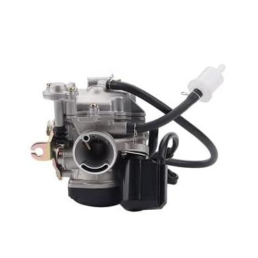 Imagem de AloneGoer Carburador de Scooter 49cc GY6 compatível com 4 tempos 50cc carburador Taotao 20 mm grande furo 139QMB 139QMA PD20J ciclomotor ATV Go Kart Quads Buggy Kymco