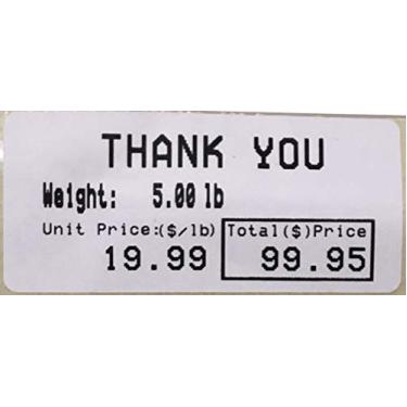 Imagem de Etiqueta CAS #8060 55 x 25 mm, 550 por rolo, 12 rolos por caixa