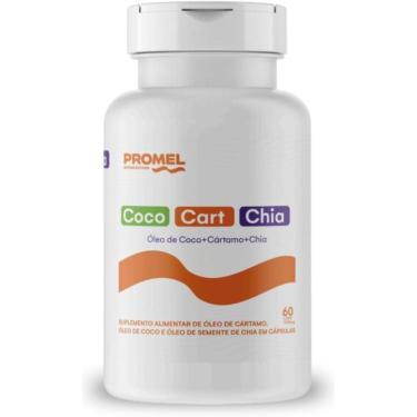 Imagem de Óleo de Coco + Óleo de Cartamo + Óleo de Chia (Ômega 3, 6 e 9) 60 Caps de 1000mg-Unissex