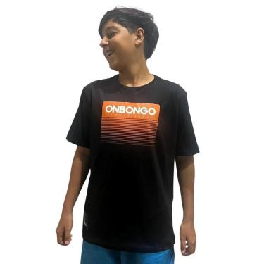 Imagem de Camiseta Masculina Onbongo Juvenil Fade Preta D952A-Masculino