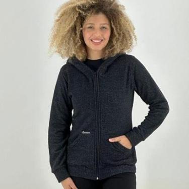 Imagem de Blusa Cranium Walk Tweed Aberta com Capuz Feminina-Feminino