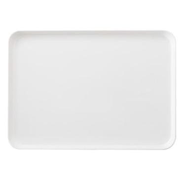 Imagem de Bandeja de café da manhã simples para casa, pratos de imitação de porcelana Pratos retangulares reutilizáveis, prato de plástico para café da manhã Bandeja retangular para servir