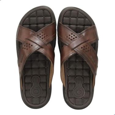 Imagem de Chinelo Couro Pegada Anilina Pinhao