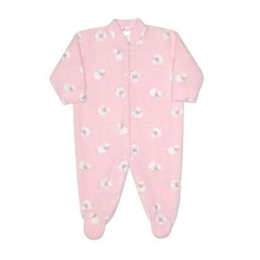 Imagem de Macacão Bebê Feminino Dedeka Soft Ovelhinha Rosa - 24616-Feminino