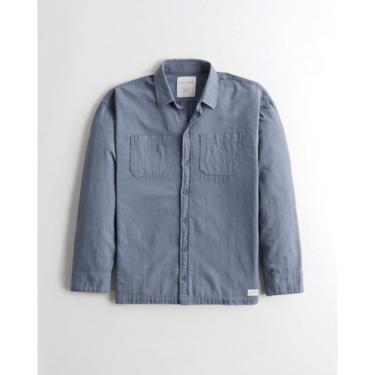 Imagem de Camisa Flanela Relaxed Fit Masculina Hollister