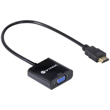 Imagem de Adaptador Conversor HDMI Macho para VGA Femea 30CM - Vinik
