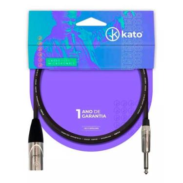 Imagem de Cabo de instrumento desbalanceado xlrm p10 kato k2 3 metros