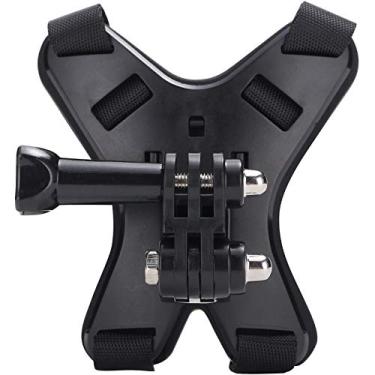 Imagem de QKOO Alça para capacete de motocicleta para GoPro Hero 9, 8, 7, 6, 5, 4, Session, 3+, 3, 2, 1, Hero (2018), DJI Osmo Action, AKASO, SJCAM, Xiaomi Yi