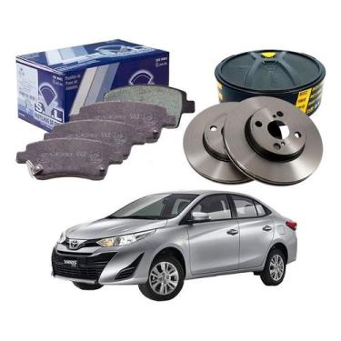 Imagem de Kit Disco Pastilha Dianteira Yaris Sedan 1.5 2018 A 2022 - SYL
