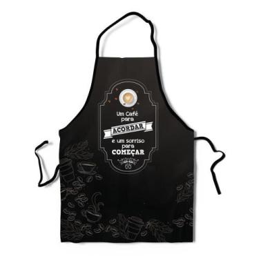 Imagem de Avental Personalizado Para Cozinha: Um Café Para Acordar - Novadecora