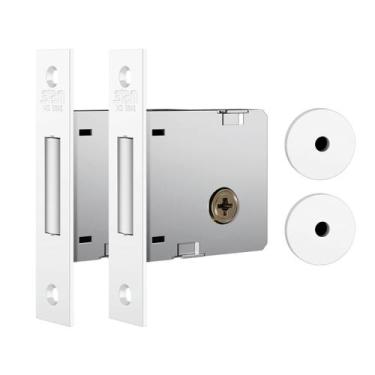 Imagem de Fechadura Trava Tetra Auxiliar Porta Madeira Dupla 1004 Stam, Branco