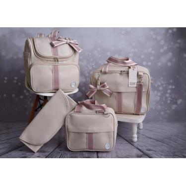 Imagem de Kit De Bolsa Mala Maternidade 4 Peças Com Mochila Multifuncional Slim 