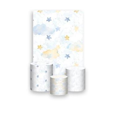 Imagem de Painel De Festa Vertical 1,50 x 2,20 + Trio De Capas Cilindro - Estrel