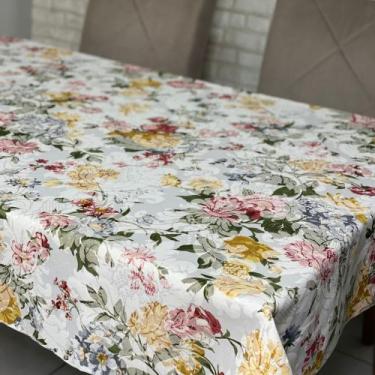 Imagem de Toalha de Mesa Jacquard Floral Estampada Buffet - MUMUDECOR, 1009 COLO