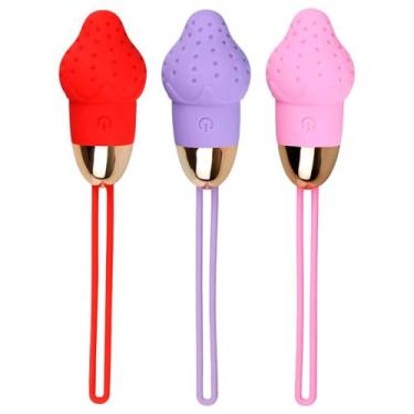 Imagem de Bullet Vibrador Morango 10 Modos Youvibe Vipmix, LILÁS