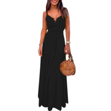 Imagem de Vestido Longo Camadas 3 Marias Decote Casual Festa Casamento Convidada