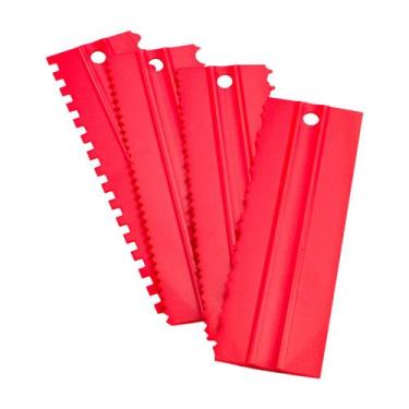Imagem de Kit 4 Espátulas Para Confeiteiro Decorativa Bolo Silicone - UnyHome