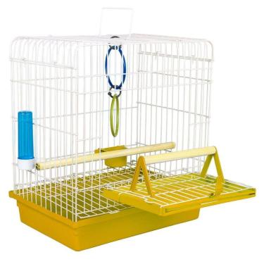 Imagem de Mini Viveiro Calopsita Amarelo Pet Piu Jel Plast