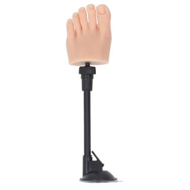 Imagem de Modelo de pé Flexível para Prática de Unhas de Silicone Com Suporte, pé de Treinamento de Unhas de Alta Simulação Realista para Salão de Beleza, Modelo de Prática de Unhas do (Pé