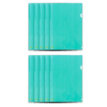 Imagem de Pacote com 100 Pastas L tamanho Oficio/A4 (Sulfite) Organizadoras Escr