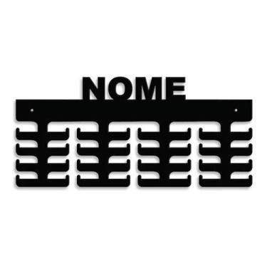 Imagem de Porta Medalhas Universal Com Nome Personalizado 32 Medalhas - Loja Din