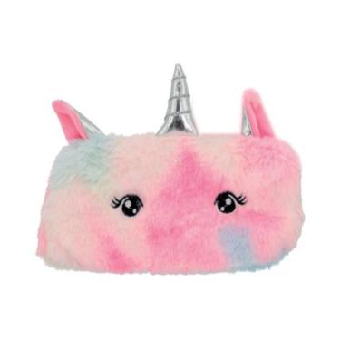 Imagem de Estojo Escolar de Pelúcia Unicórnio School Brinq - Polibrinq