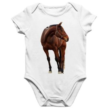 Imagem de Body Bebê Algodão Cavalo Andaluz - Foca na Moda, Branco, GG