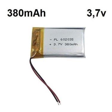 Imagem de Bateria 602035 3,7v 380mah 6mm X 20mm X 35mm , - KMIG