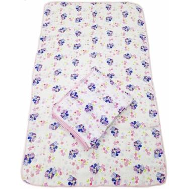 Imagem de Toalha Fralda 70x110cm Mickey/minnie Com Crochê Kit Com 2 - Dugu, Minn