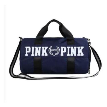 Imagem de Bolsa Academia Pink C/ Bolso Impermeável Resistente - Unistar, Preto
