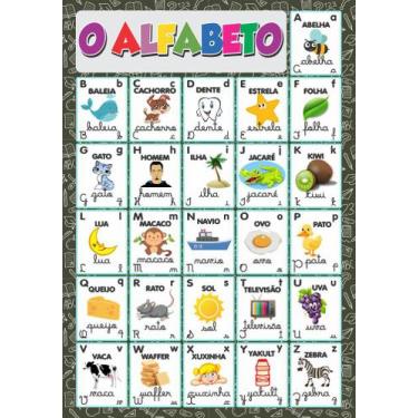 Imagem de Banner Escolar O Alfabeto - 85x60cm - Fabrika de Festa