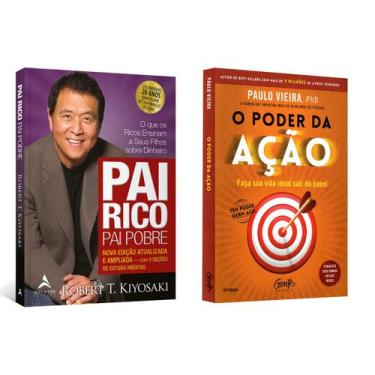 Imagem de Pai Rico, Pai Pobre - Robert Kyiosaki + O poder da ação - Faça sua vid