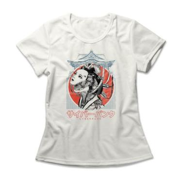 Imagem de Camiseta Feminina Cyberpunk Geisha - Studio Geek, 2P, Off white