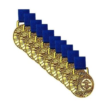 Imagem de Medalha Medasul Honra ao Mérito 35mm Kit C/ 10 Unidades, Dourado, Ùnic